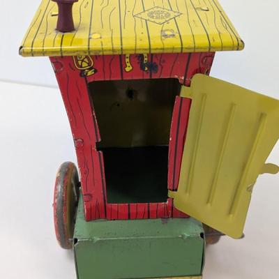 Vintage Humphrey Mobile Wyandotte Tin Litho Wind-Up Toy With Box