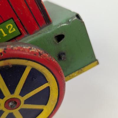 Vintage Humphrey Mobile Wyandotte Tin Litho Wind-Up Toy With Box