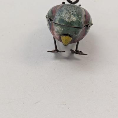 Ca. 1920's J, Chein Tin Litho Wind-Up Pecking Bird