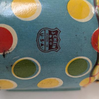 J, Chein Tin Litho Clown Mechanical Savings Bank