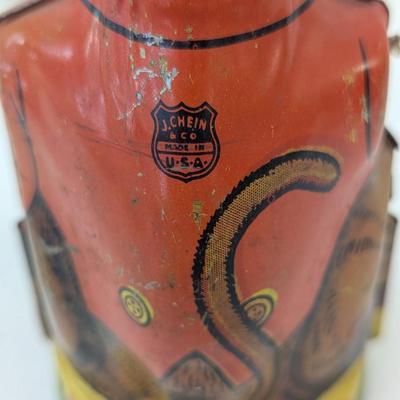 J, Chein Tin Litho Monkey Tipping Hat Mechanical Savings Bank