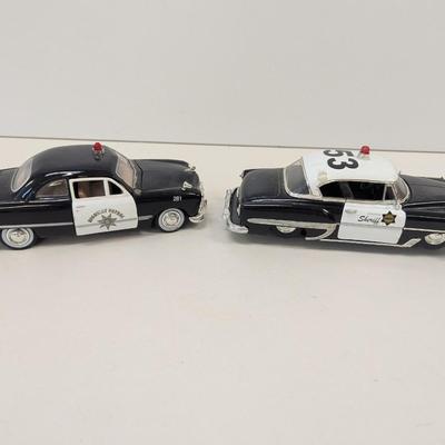 1953 Chevrolet Bel Air & 1949 Ford Sheriff Highway Patrol 1/24 Scale Cars