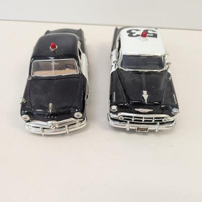 1953 Chevrolet Bel Air & 1949 Ford Sheriff Highway Patrol 1/24 Scale Cars