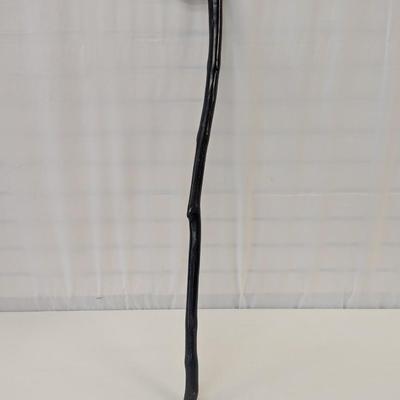 Approx 36 1/2" Carved Dog Walking Cane