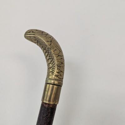 Approx 37 1/2" Cobra Snake Walking Cane