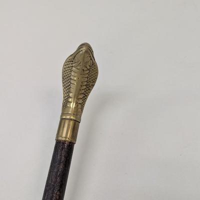 Approx 37 1/2" Cobra Snake Walking Cane