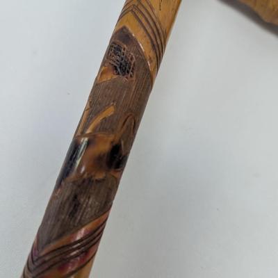 Hand Carved Scenic Story Telling Walking Canes