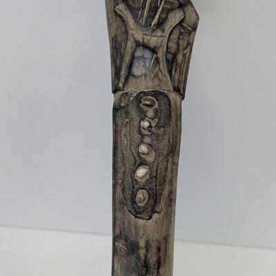 Approx 35 1/2" Vintage African Hand Carved Walking Cane