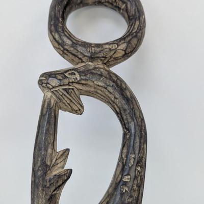 Approx 35 1/2" Vintage African Hand Carved Walking Cane