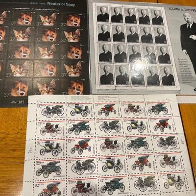 Actors, cars and dog stamps