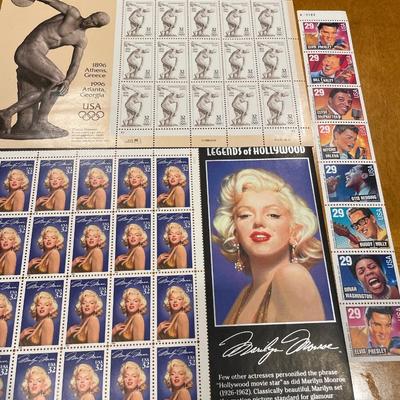 Monroe, singers and Olympic Stamps