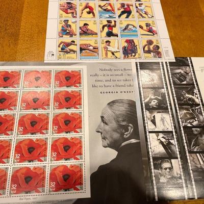 Okeefe, film & Atlanta stamps