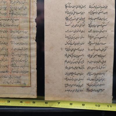 Antique Indian Hand Painted Manuscripts Two-Sided