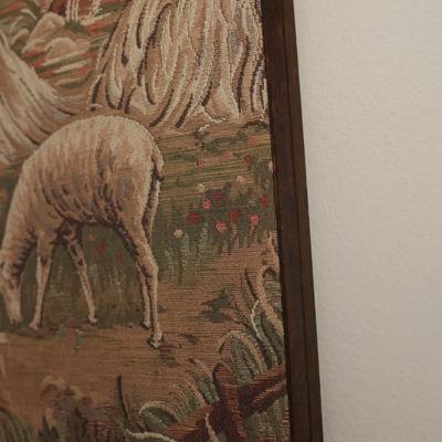 Vintage Framed French Tapestry