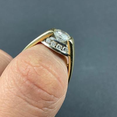 -1- FINE JEWELRY | 14K Yellow Gold & Diamonds Ring | Marked
