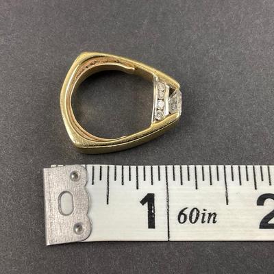 -1- FINE JEWELRY | 14K Yellow Gold & Diamonds Ring | Marked