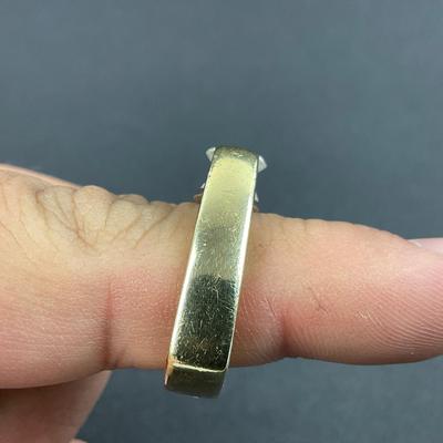 -1- FINE JEWELRY | 14K Yellow Gold & Diamonds Ring | Marked