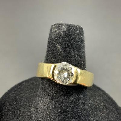 -1- FINE JEWELRY | 14K Yellow Gold & Diamonds Ring | Marked
