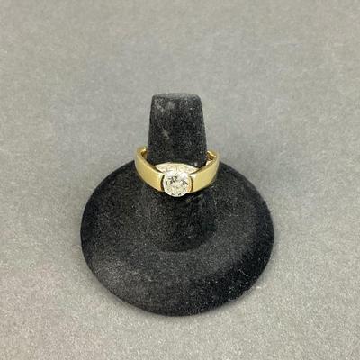 -1- FINE JEWELRY | 14K Yellow Gold & Diamonds Ring | Marked