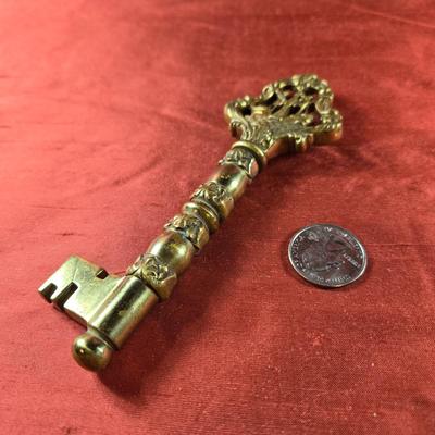 Brass Corkscrew Key