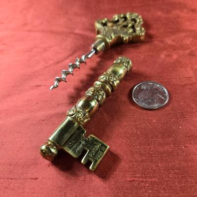 Brass Corkscrew Key