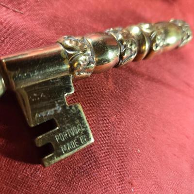 Brass Corkscrew Key