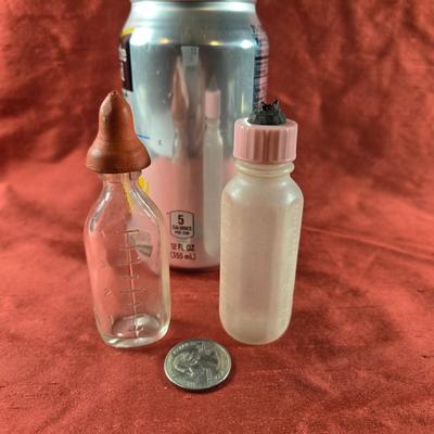 Pair of Vintage Baby Doll Baby Bottles