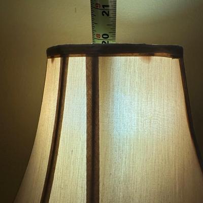 Hand Painted Milk Glass Lamp