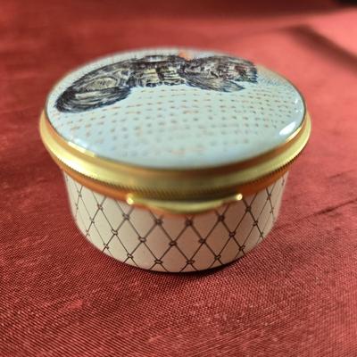 Staffordshire Limoges Box "Barnaby & Tulip" Signed by Artist