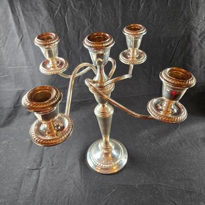 Alvin Sterling Silver 5 Candle Candelabra