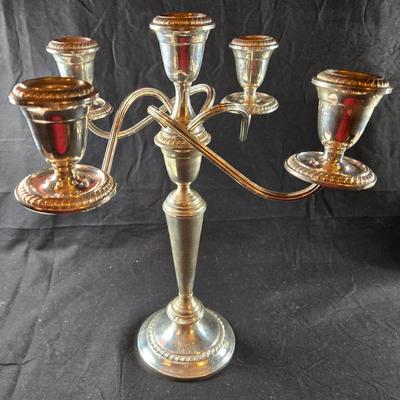 Alvin Sterling Silver 5 Candle Candelabra