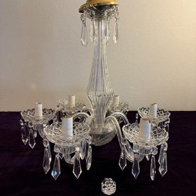 Unsigned Crystal Chandelier - Looks Like Waterford