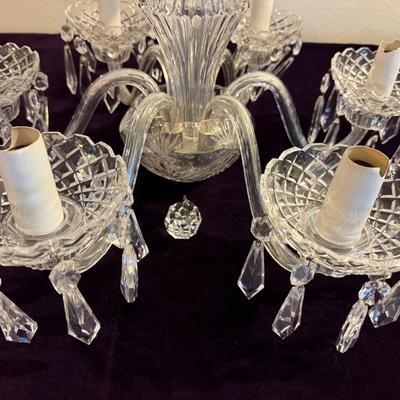 Unsigned Crystal Chandelier - Looks Like Waterford