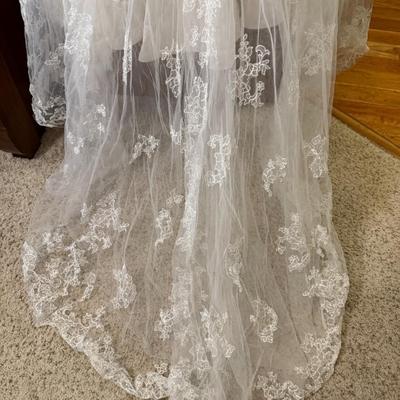 Wedding Dress with Train - Size 4