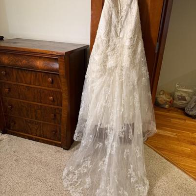 Wedding Dress with Train - Size 4