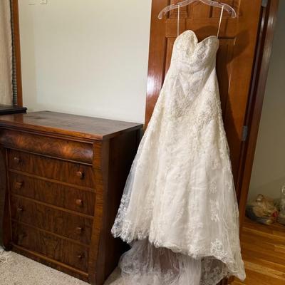 Wedding Dress with Train - Size 4