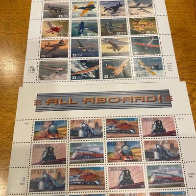 Planes, trains & automobile stamps