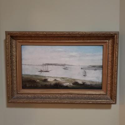 Early American Seascape, Oil On Wood (DR-KD)