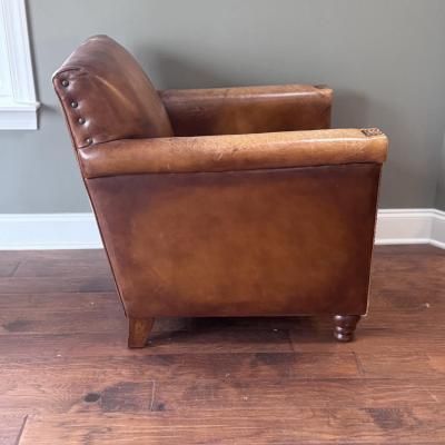 Brown Leather Armchair (LR-DZ)