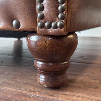 Brown Leather Armchair (LR-DZ)