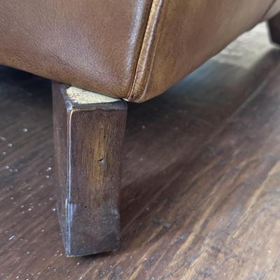 Brown Leather Armchair (LR-DZ)