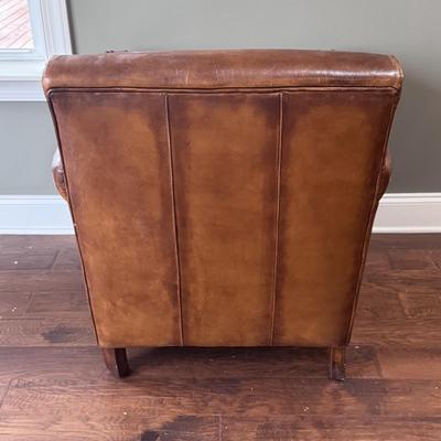 Brown Leather Armchair (LR-DZ)