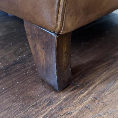 Brown Leather Armchair (LR-DZ)