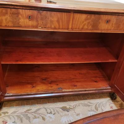 French Flame Mahogany Buffet Sideboard (DR-KD)