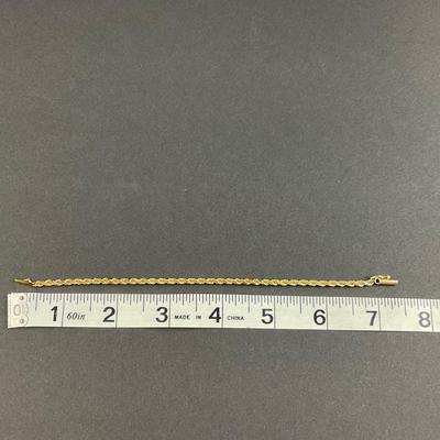 -3- GOLD | 14K Gold Bracelet | Marked