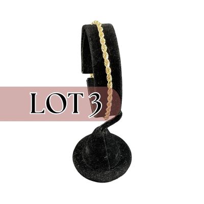 -3- GOLD | 14K Gold Bracelet | Marked