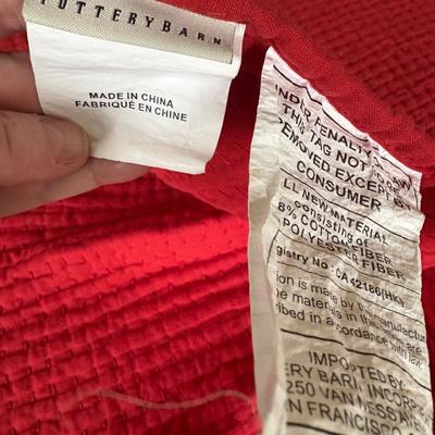 Pottery Barn Queen Quilted Bedspread w/Shams & Sheets (GB3-ES)