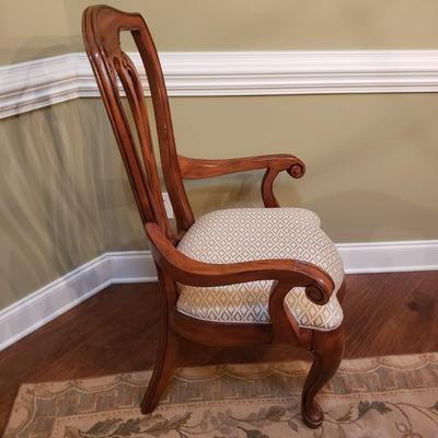Inlay Dining Table w/ Two Leaves and Six Chairs (DR-KD)