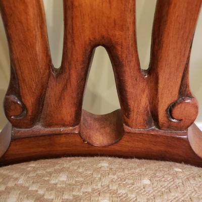 Inlay Dining Table w/ Two Leaves and Six Chairs (DR-KD)
