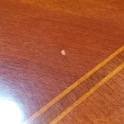 Inlay Dining Table w/ Two Leaves and Six Chairs (DR-KD)